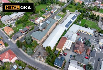                                     Výrobní areál kovovýroby v centru města Varnsdorf, užitná plocha budov 1.813 m2, pozemky 5.277 m2, z majetku METAL OKA, s.r.o.
                                