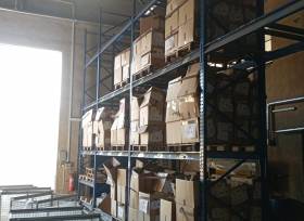 Regály na palety, rozměr 7x7 m (bez palet se zbožím)