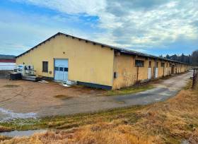 Prodej výrobně skladovacího areálu s velkým pozemkovým zázemím, užitná plocha 1.346m2, pozemky 26.917 m2, Jedlová u Poličky